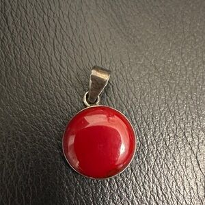 Elegant Red Pendant Necklace